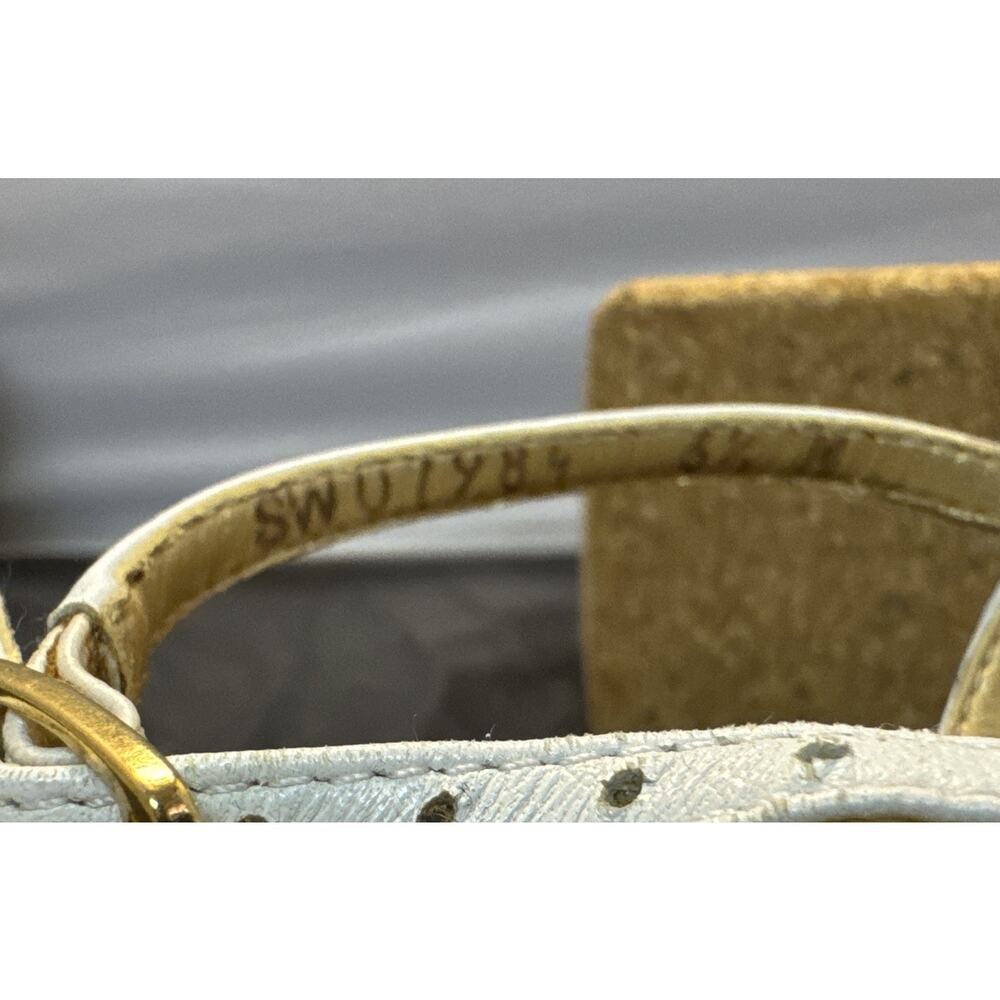 Stuart Weitzman White Tortoise Shell Patent Leath… - image 2